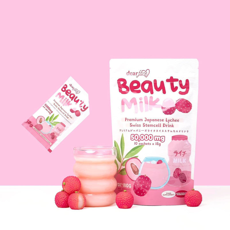 Dear Face - Beauty Milk Premium Japanese Strawberry Glutathione Drink