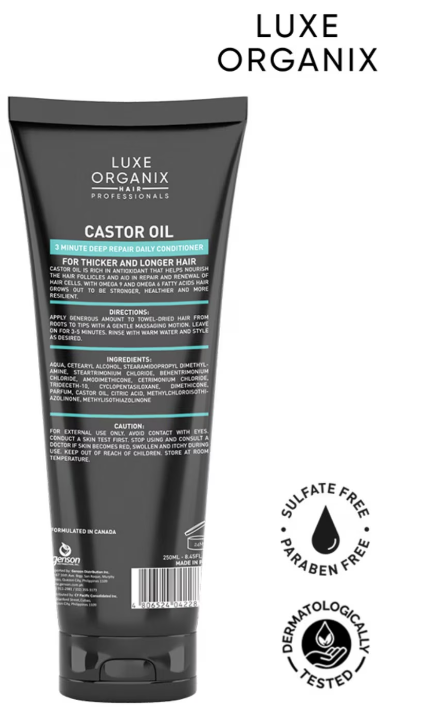 LUXE ORGANIX Premium Keratin Treatment Castor Oil 250ml