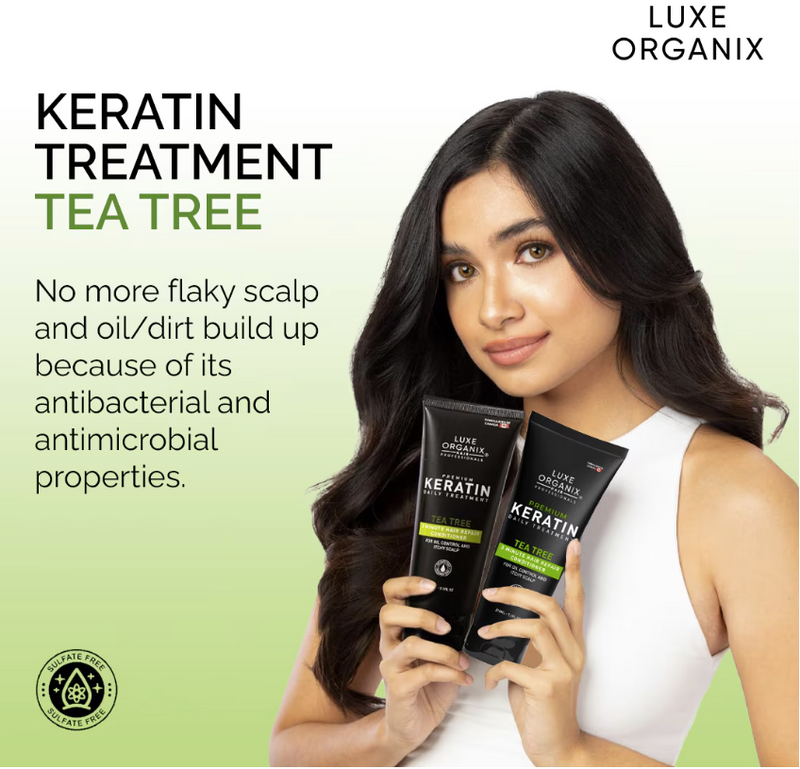 LUXE ORGANIX Premium Keratin Treatment Tea Tree Oil 250ml