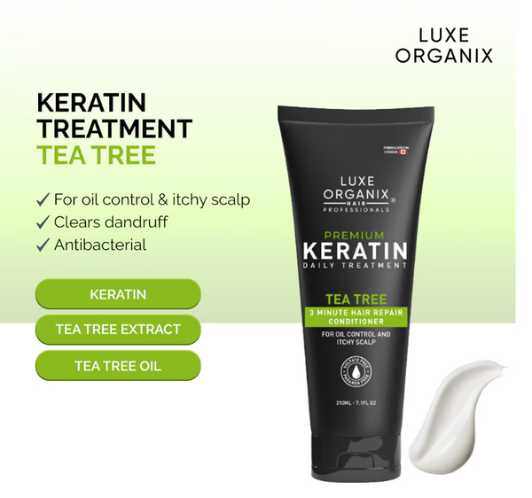 LUXE ORGANIX Premium Keratin Treatment Tea Tree Oil 250ml