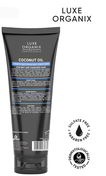 LUXE ORGANIX Premium Keratin Treatment Coconut Oil 250ml