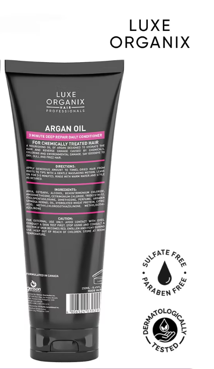 LUXE ORGANIX Premium Keratin Treatment Argan Oil 250ml