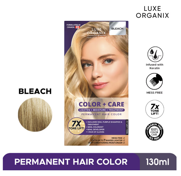 LUXE ORGANIX Keratin Hair Color + Care Bleach 130ml