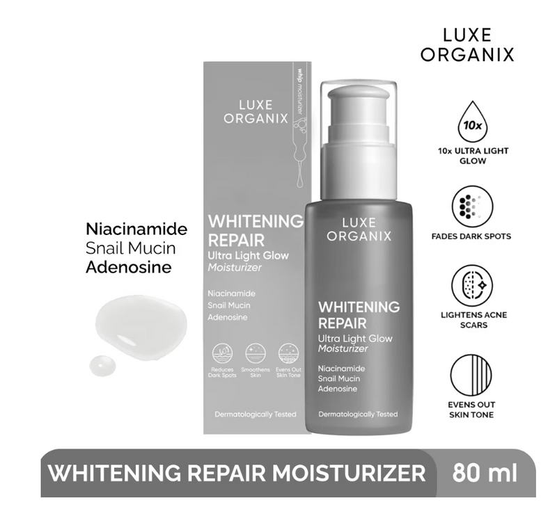 LUXE ORGANIX Whitening Repair Whip Moisturiser 80ml