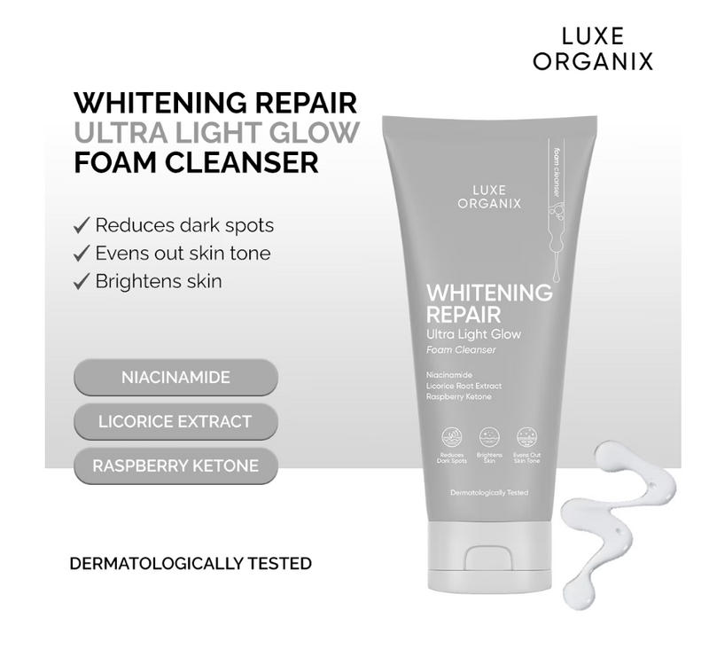 LUXE ORGANIX Whitening Repair Foam Cleanser 150g