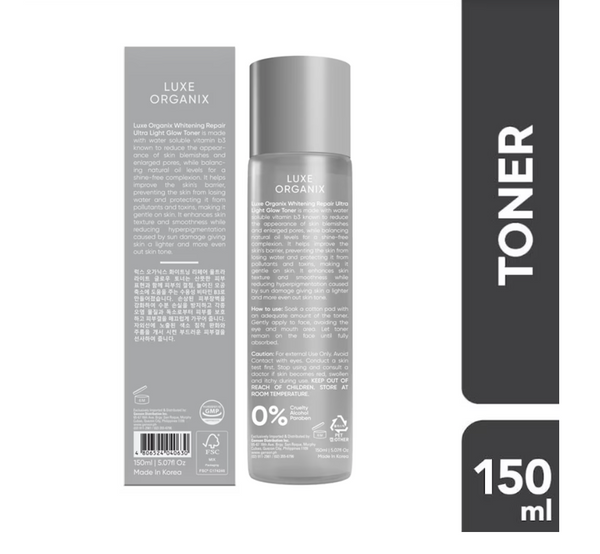 LUXE ORGANIX Whitening Repair Ultralight Glow Toner 150ml