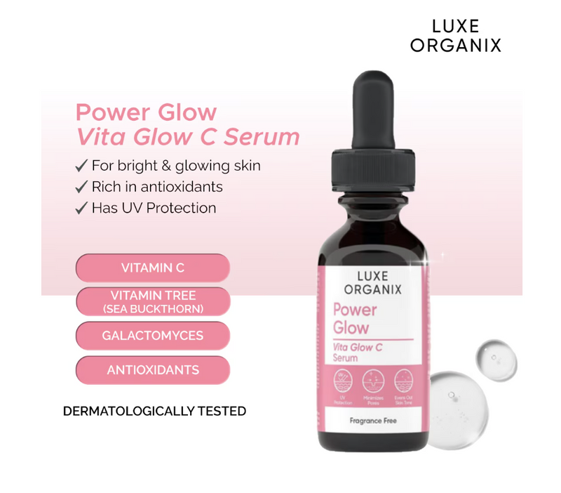 LUXE ORGANIX Power Glow Vita C Serum 30ml