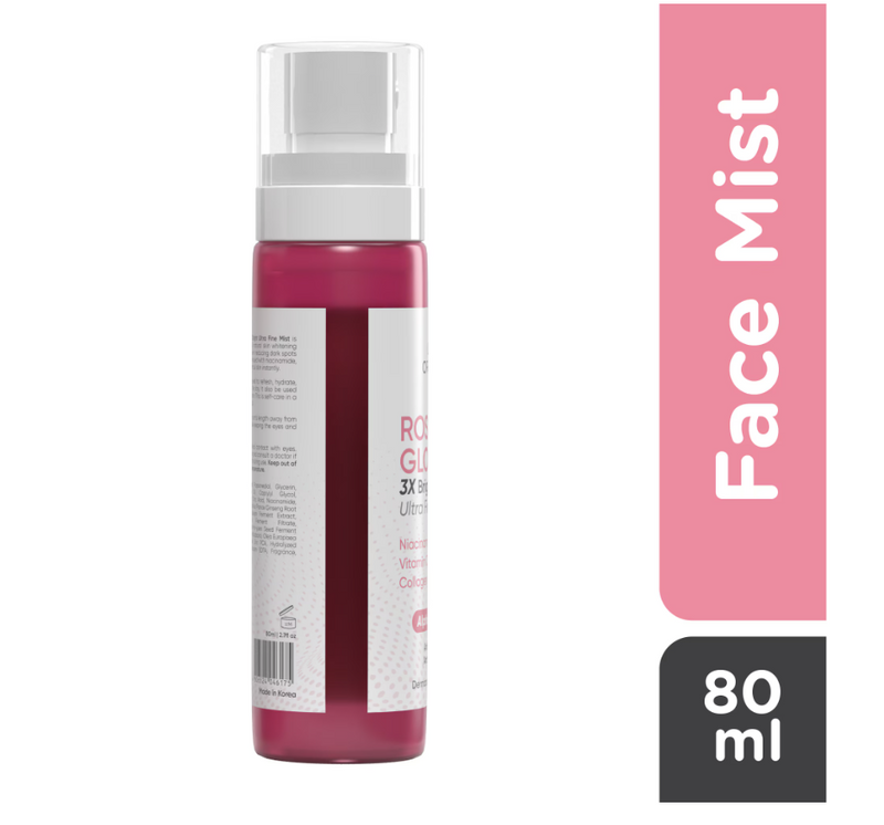 LUXE ORGANIX Rosy Glow 3x Bright Ultra Fine Mist 80ml