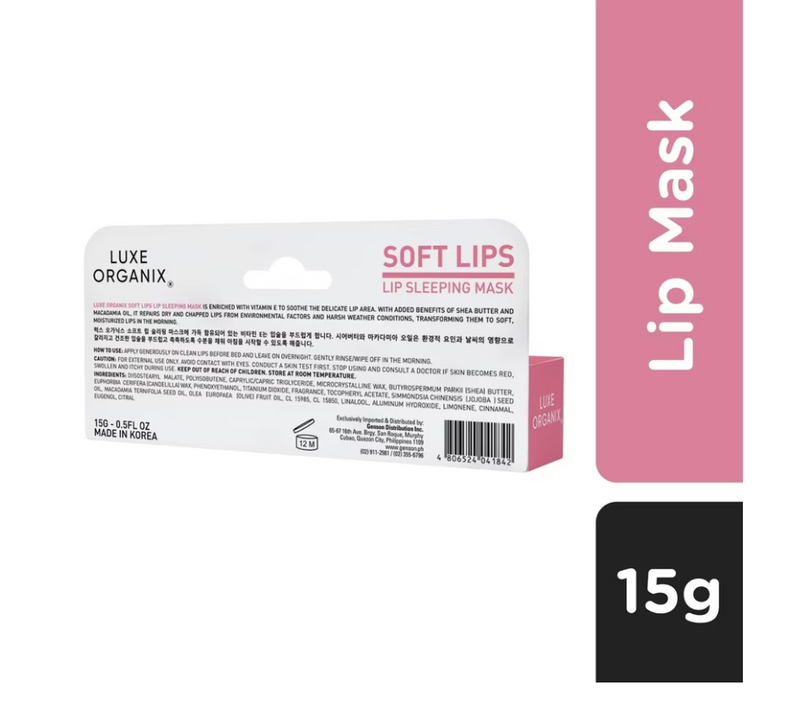 LUXE ORGANIX Soft Lips Lip Sleeping Mask 15g