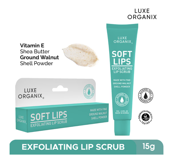 LUXE ORGANIX Soft Lips Lip Exfoliating Scrub 15g