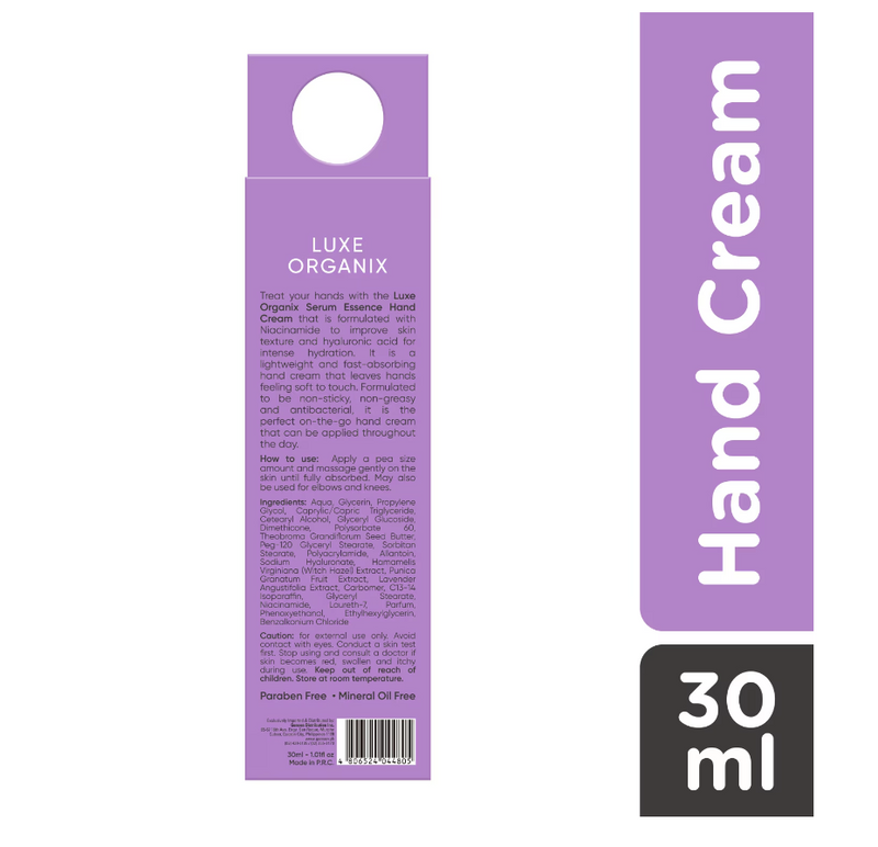 LUXE ORGANIX Lavender Serum Essence Hand Cream 30ml