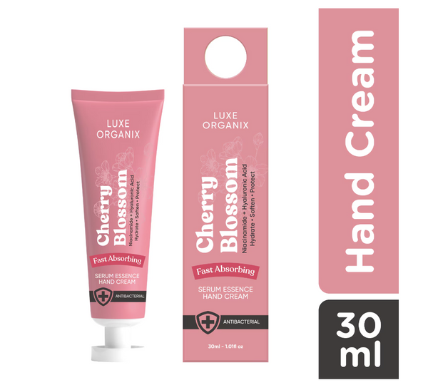 LUXE ORGANIX Cherry Blossom Serum Essence Hand Cream 30ml