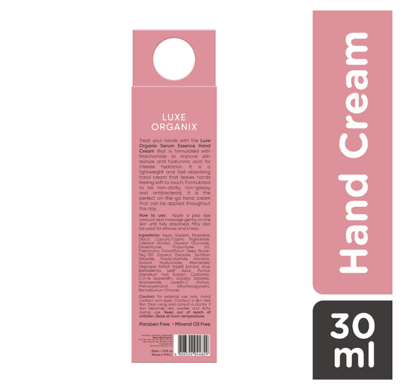 LUXE ORGANIX Cherry Blossom Serum Essence Hand Cream 30ml