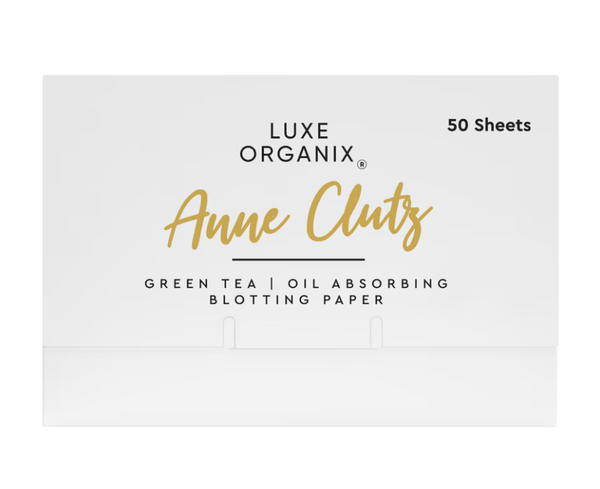 LUXE ORGANIX Green Tea Blotting Paper Powder Finish Refill By Anne Clutz 50 Sheets