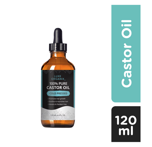 LUXE ORGANIX Castor Oil Drops 120ml