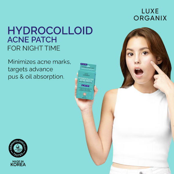 LUXE ORGANIX Hydrocolloid Acne Spot Patch Night 48pcs