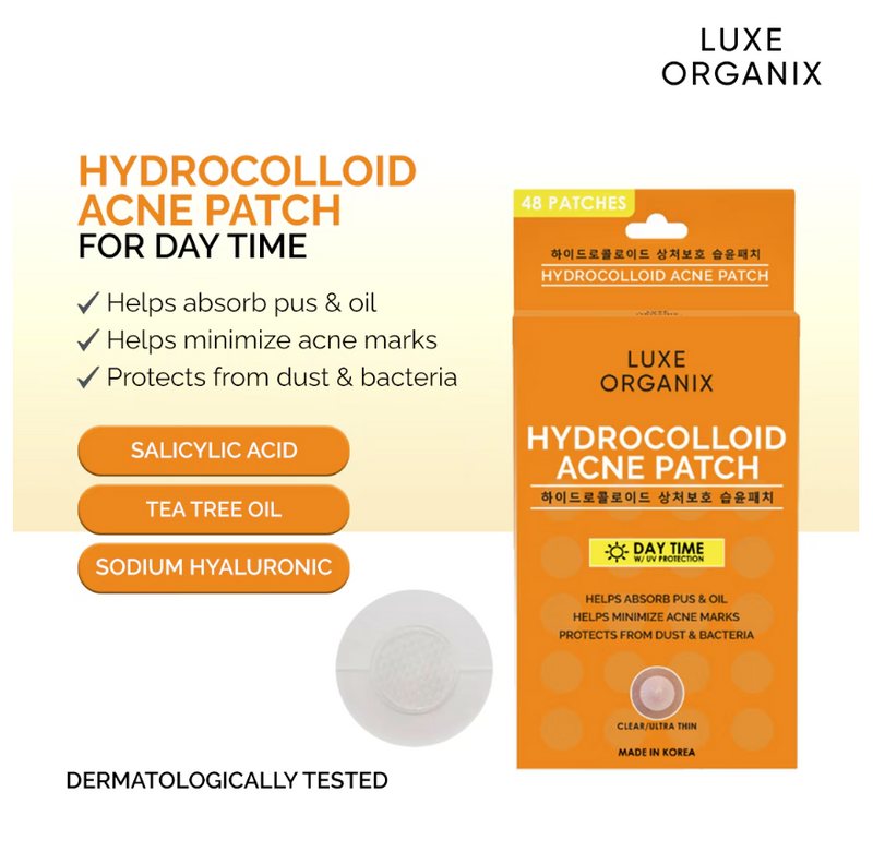 LUXE ORGANIX Hydrocolloid Acne Spot Patch Day 48pcs