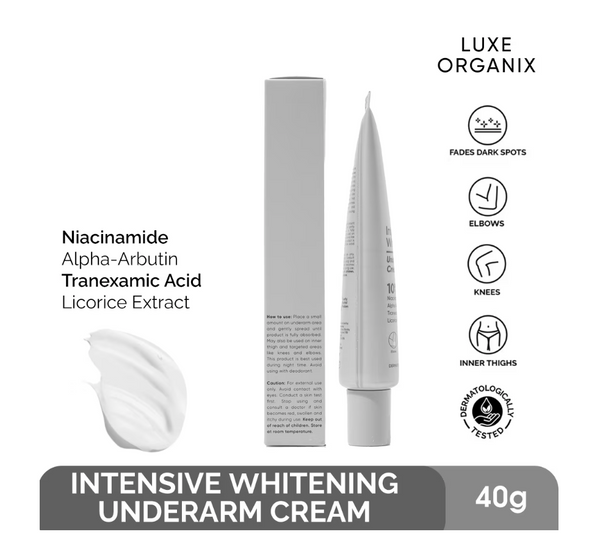 LUXE ORGANIX Intensive Whitening Underarm Cream 10% Niacinamide 40g